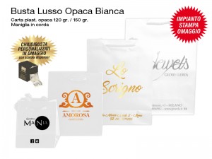 BUSTE IN CARTA LUSSO OPACA BIANCA
